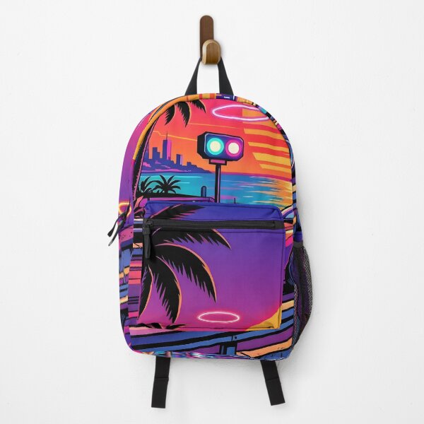 Item preview, Synthwave Sports Car Tropical Neon Sunset City designed and sold by Herodestroyer.