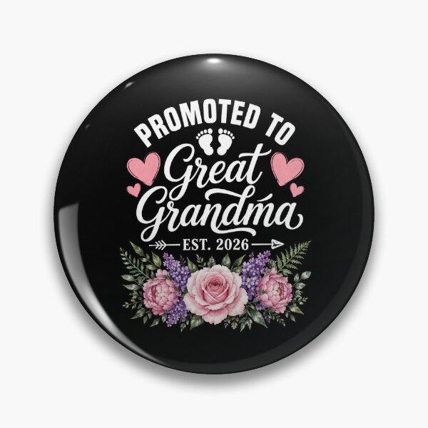Item preview, Promoted to Great Grandma Floral Baby Announcement designed and sold by ROUX-ART.