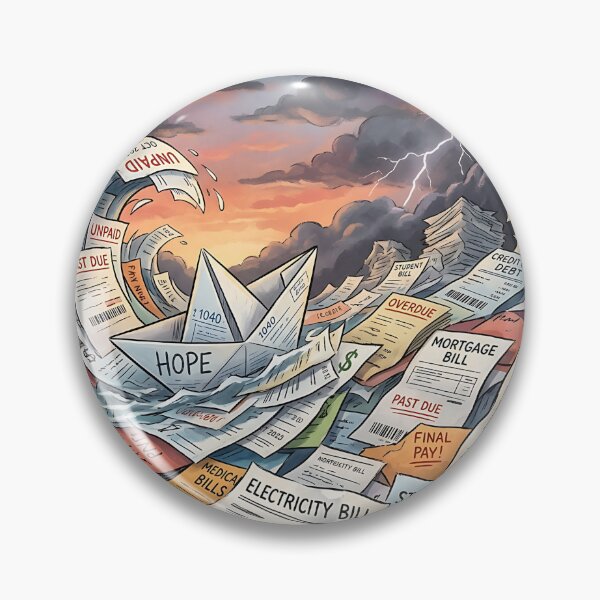 Item preview, Origami Boat Of Hope Stormy Debt Ocean designed and sold by Michaelragheb.