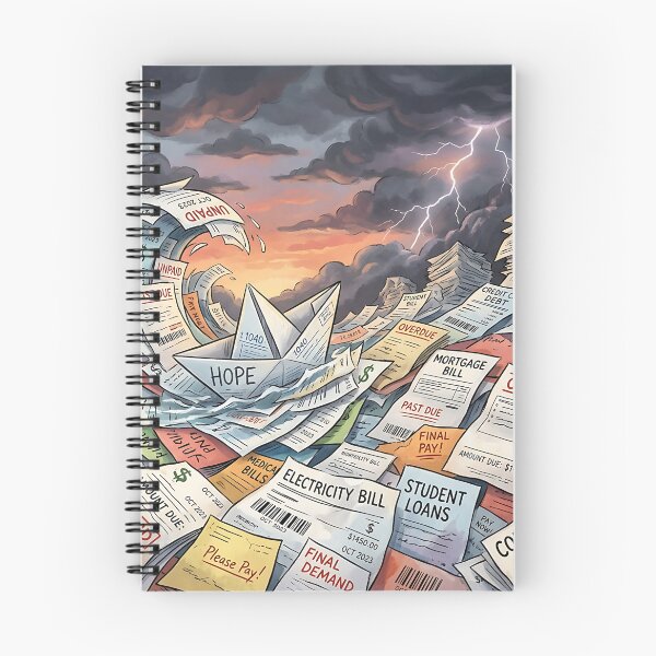Item preview, Origami Boat Of Hope Stormy Debt Ocean designed and sold by Michaelragheb.