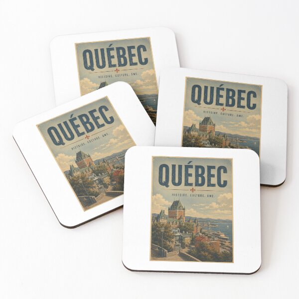 Item preview, Quebec Retro Travel poster designed and sold by JBWphotos.