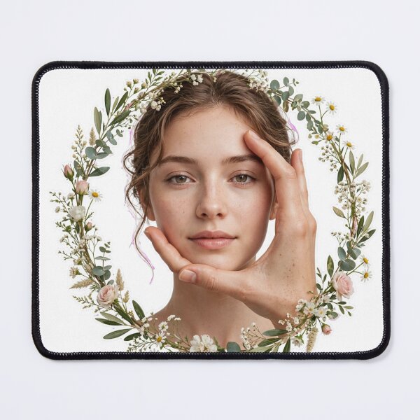 Item preview, Beautiful Sign Language Hand Around Face Floral designed and sold by Surviving Monday Club.