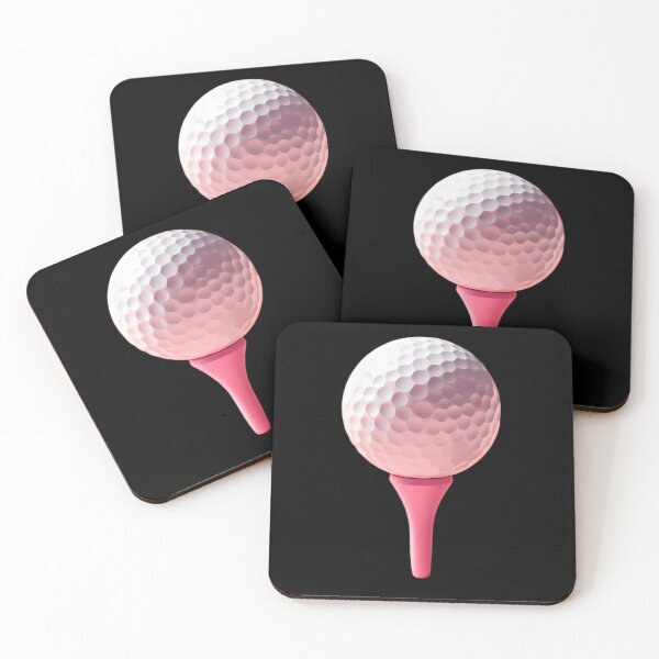 Item preview, Golf Ball With Pink Tee designed and sold by LivingInThinAir.