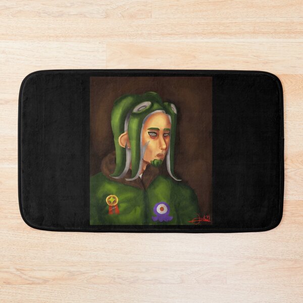 Item preview, Stylish Character Portrait with Green Hair and Unique Accessories designed and sold by J-Mindful.