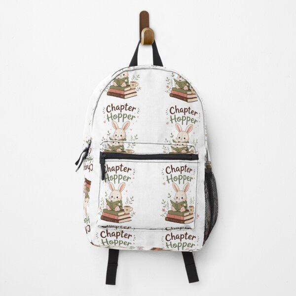 Item preview, Chapter Hopper – Cute Reading Rabbit Book Lover Design designed and sold by Sanika arts .