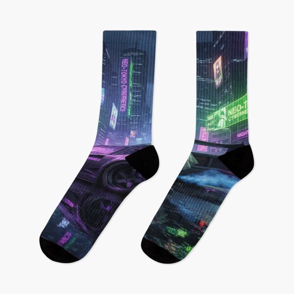 Item preview, Cyberpunk Midnight Tuning - Neo Tokyo Street Art designed and sold by JMAVILA ART.