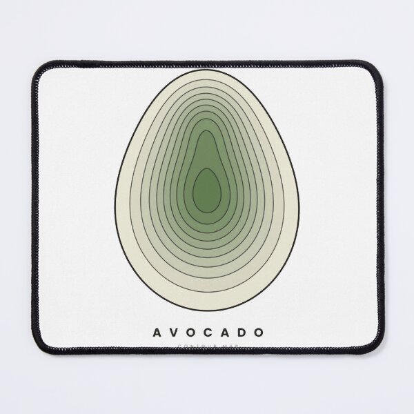 Item preview, Avocado Contour Map Minimalist Organic Shape Art designed and sold by Contourgoods.