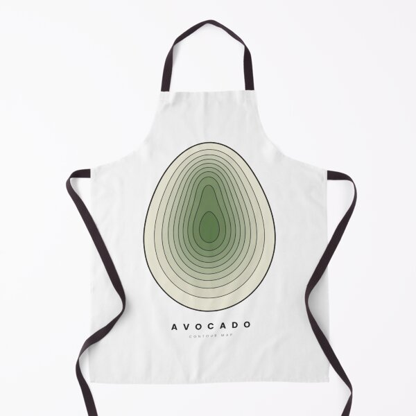 Item preview, Avocado Contour Map Minimalist Organic Shape Art designed and sold by Contourgoods.