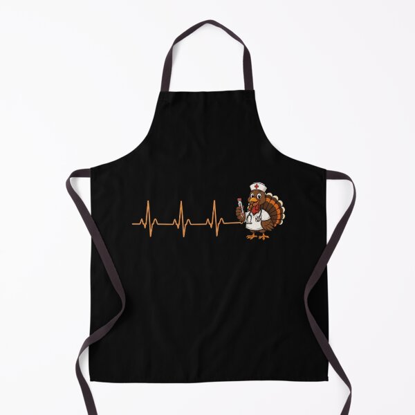 Item preview, nurse turkey heart rhythm thanksgiving healthcare art designed and sold by ROUX-ART.