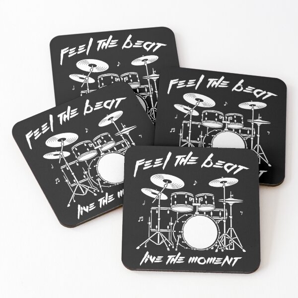 Item preview, Feel the Beat Live the Moment" Drum Kit designed and sold by benyrhmt.
