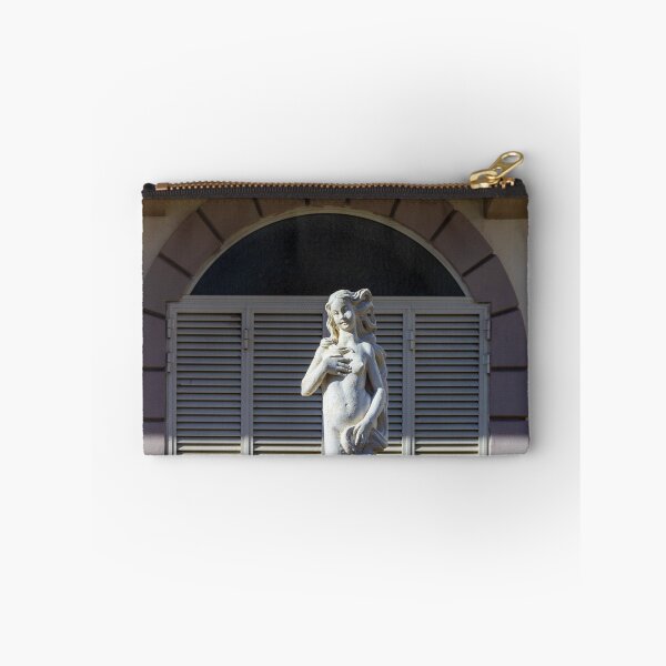 Item preview, Statue Of A Nude Female Figure Standing In Front Of Shuttered Window Under Archway designed and sold by Nmallia.
