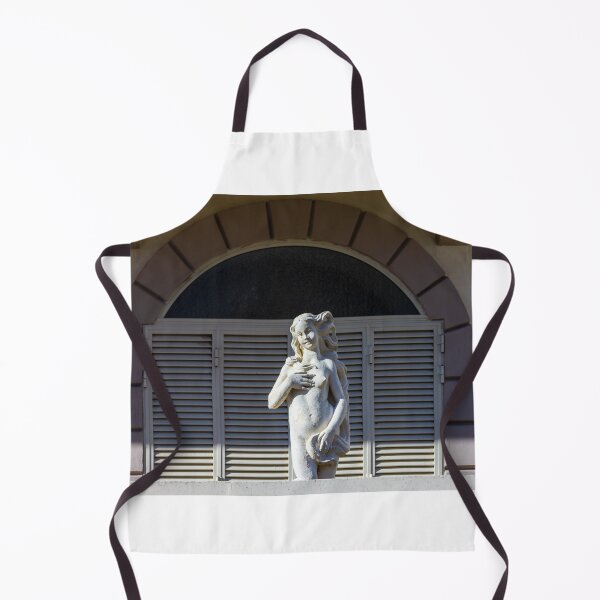 Item preview, Statue Of A Nude Female Figure Standing In Front Of Shuttered Window Under Archway designed and sold by Nmallia.