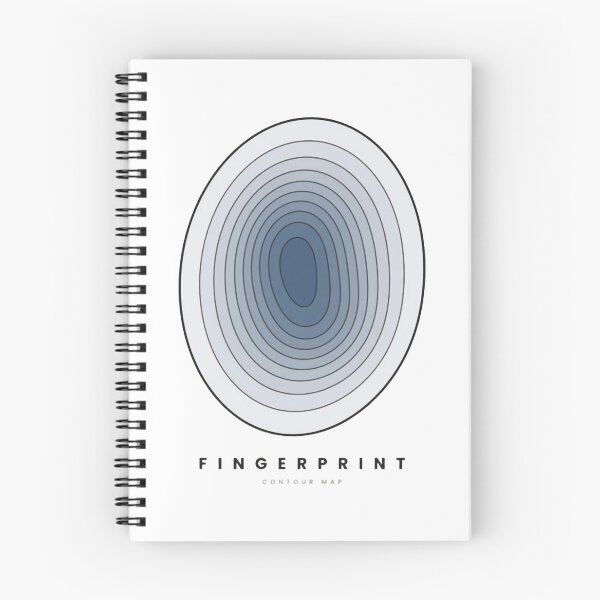 Item preview, Fingerprint Contour Map Aesthetic Blue Gradient designed and sold by Contourgoods.
