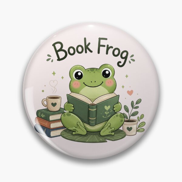 Item preview, Cute Book Frog Reading Book – Kawaii Frog Reader Book Lover Design designed and sold by Sanika arts .