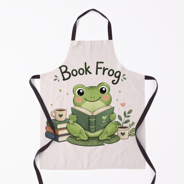 Item preview, Cute Book Frog Reading Book – Kawaii Frog Reader Book Lover Design designed and sold by Sanika arts .