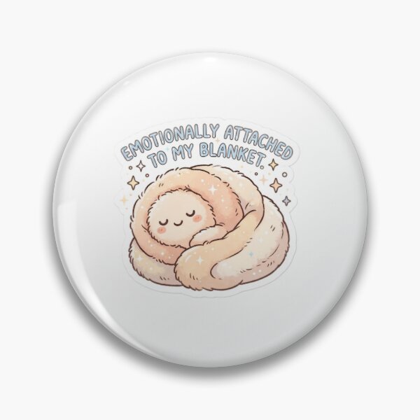 Item preview, Emotionally Attached to My Blanket Cozy Funny Cute Sticker designed and sold by BLOOMVELLE.