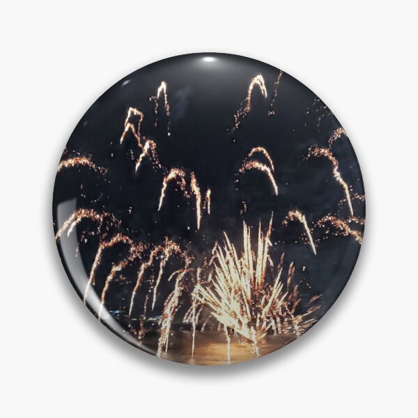 Item preview, Spectacular Orange Fireworks over Adriatic Sea: Rodi Garganico Night designed and sold by EpicVistas.