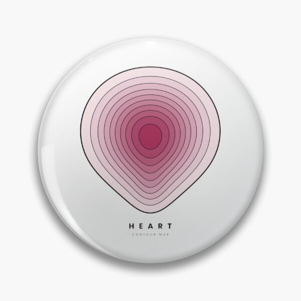 Item preview, Heart Contour Map Cute Romantic Topographic Pink Graphic designed and sold by Contourgoods.