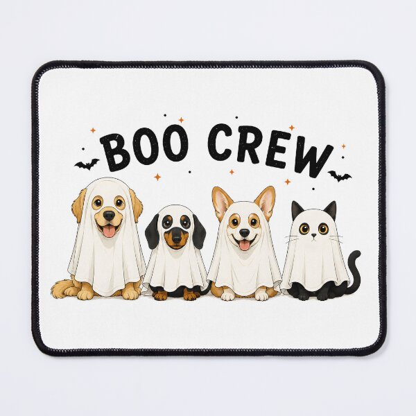 Item preview, Boo Crew Cute Ghost Dogs and Cat Halloween designed and sold by AhmedAlbb.