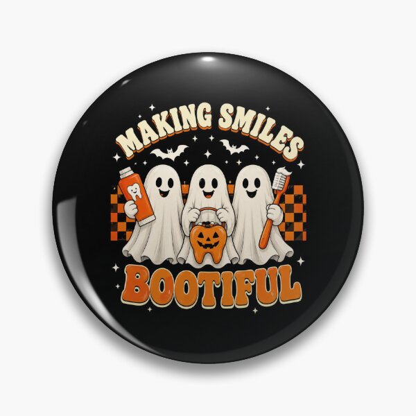 Item preview, Halloween Ghost Making Smiles Pumpkin Tooth Theme designed and sold by ROUX-ART.