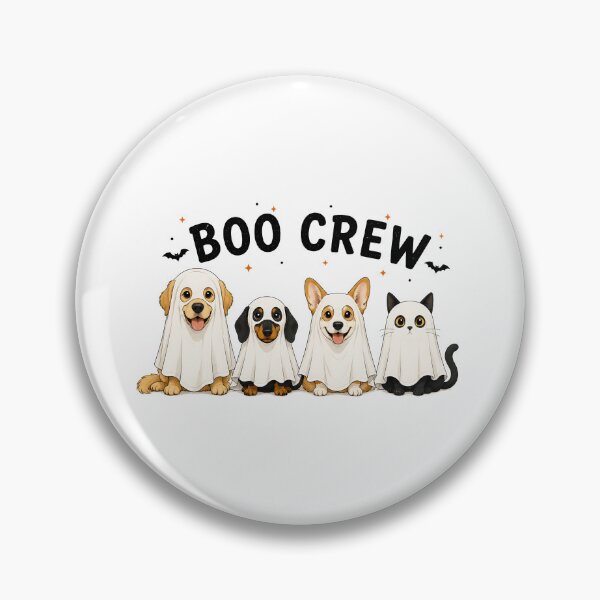 Item preview, Boo Crew Cute Ghost Dogs and Cat Halloween designed and sold by AhmedAlbb.