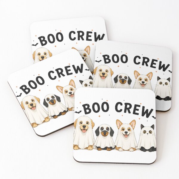 Item preview, Boo Crew Cute Ghost Dogs and Cat Halloween designed and sold by AhmedAlbb.