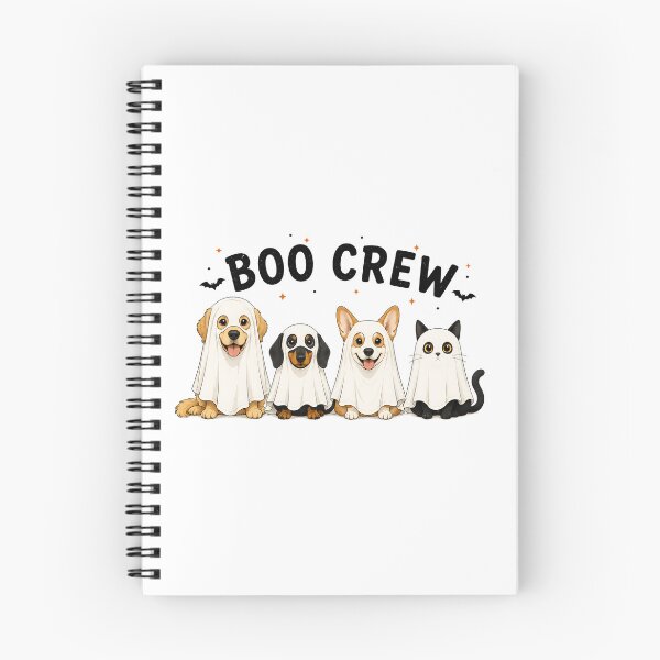 Item preview, Boo Crew Cute Ghost Dogs and Cat Halloween designed and sold by AhmedAlbb.
