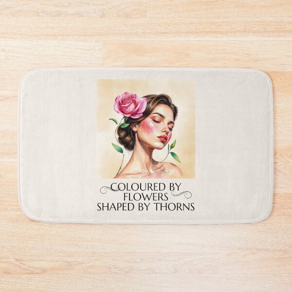 Item preview, Coloured By Flowers Shaped By Thorns Woman Portrait designed and sold by monika-arthing.