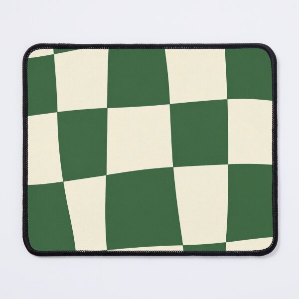 Item preview, Green Cream Wavy Checkerboard Pattern designed and sold by LunaVales.