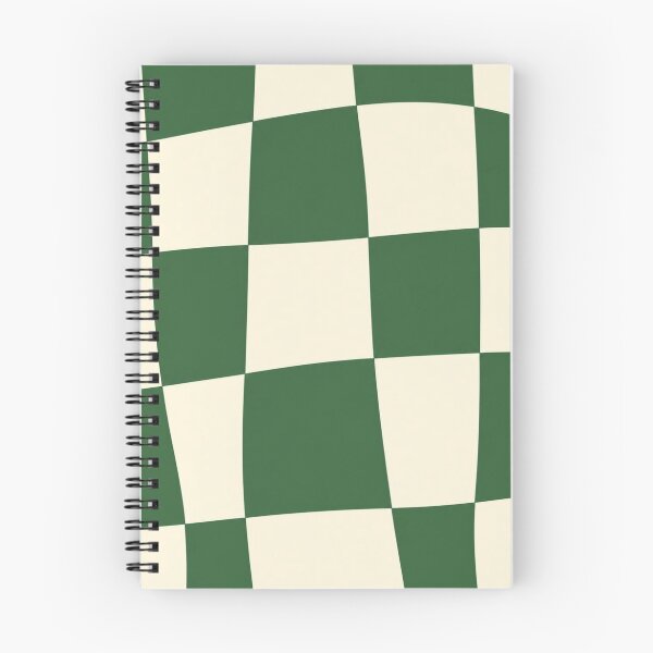 Item preview, Green Cream Wavy Checkerboard Pattern designed and sold by LunaVales.