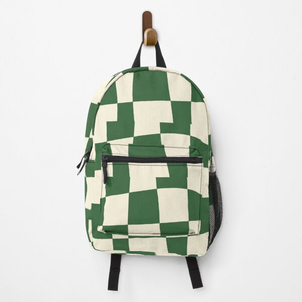 Item preview, Green Cream Wavy Checkerboard Pattern designed and sold by LunaVales.