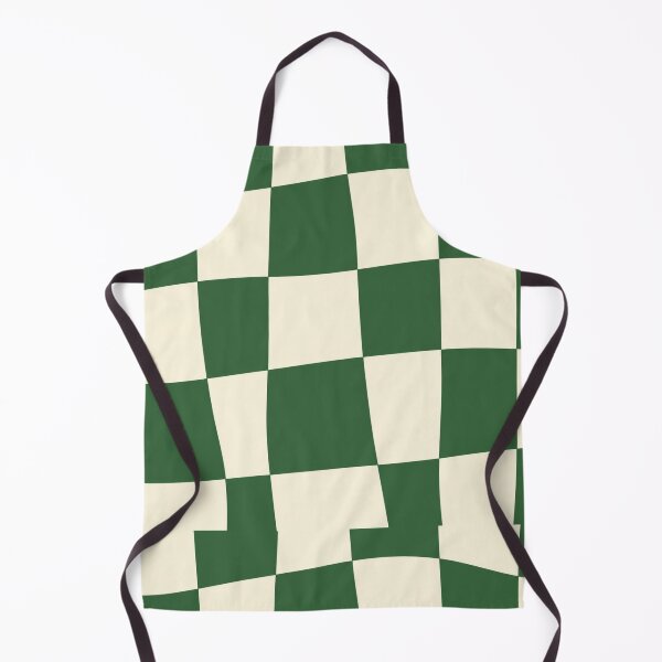 Item preview, Green Cream Wavy Checkerboard Pattern designed and sold by LunaVales.