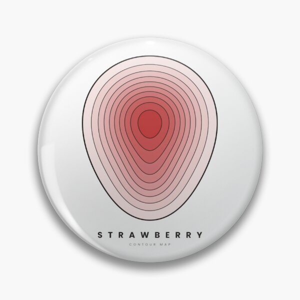 Item preview, Strawberry Contour Map Vibrant Red Abstract Fruit Graphic designed and sold by Contourgoods.