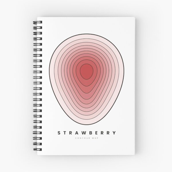 Item preview, Strawberry Contour Map Vibrant Red Abstract Fruit Graphic designed and sold by Contourgoods.
