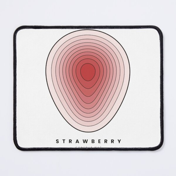 Item preview, Strawberry Contour Map Vibrant Red Abstract Fruit Graphic designed and sold by Contourgoods.
