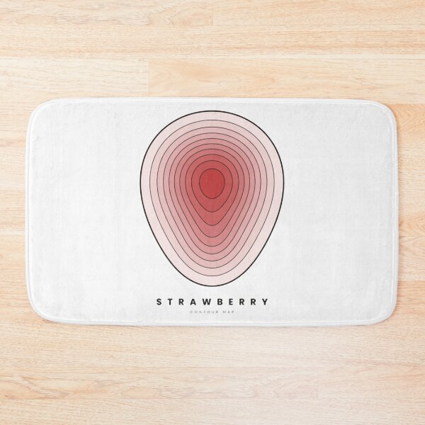 Item preview, Strawberry Contour Map Vibrant Red Abstract Fruit Graphic designed and sold by Contourgoods.
