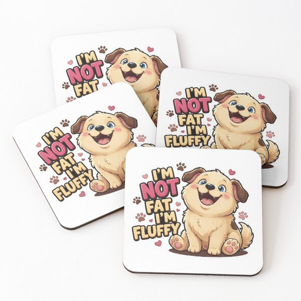 Item preview, I’m Not Fat, I’m Fluffy Puppy designed and sold by PrintBreeze.