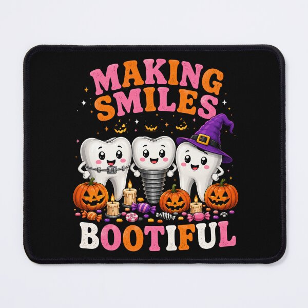 Item preview, Making Smiles Halloween Tooth Characters Cute Spooky Art designed and sold by ROUX-ART.