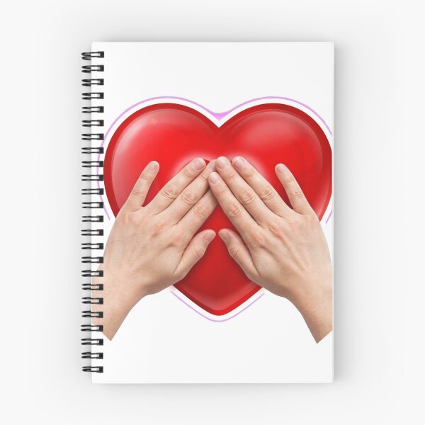 Item preview, Care Sign Language Hands Over Heart Red Heart designed and sold by Surviving Monday Club.