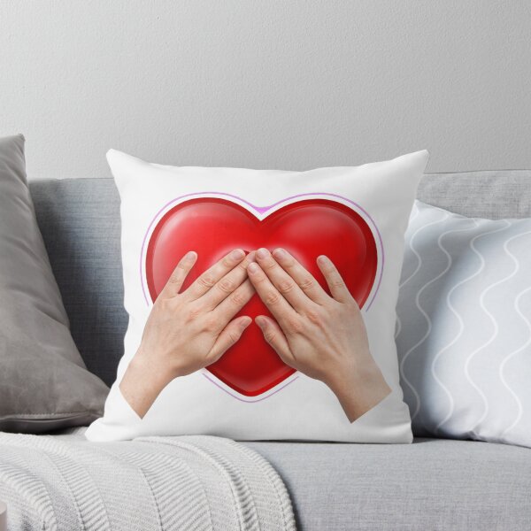 Item preview, Care Sign Language Hands Over Heart Red Heart designed and sold by Surviving Monday Club.