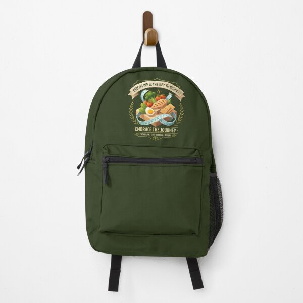 Item preview, Discipline Is The Key To Results Fitness Healthy Diet Emblem designed and sold by eihabo.