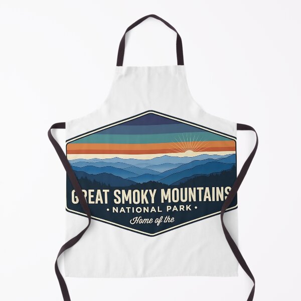 Item preview, Great Smoky Mountains Layered Ridgeline Retro Badge Sticker designed and sold by DetourDgn.