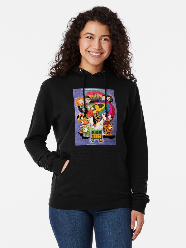 Alternate view of Dinomals Animated Series Poster Lightweight Hoodie
