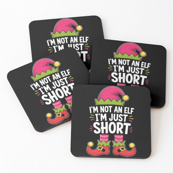 Item preview, short elf quote with festive holiday gnome charm designed and sold by ROUX-ART.