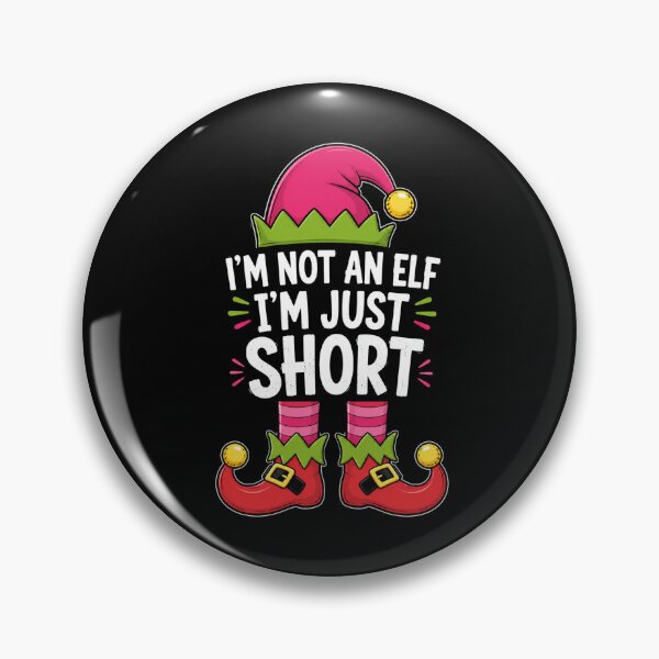 Item preview, short elf quote with festive holiday gnome charm designed and sold by ROUX-ART.