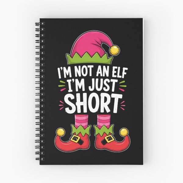 Item preview, short elf quote with festive holiday gnome charm designed and sold by ROUX-ART.