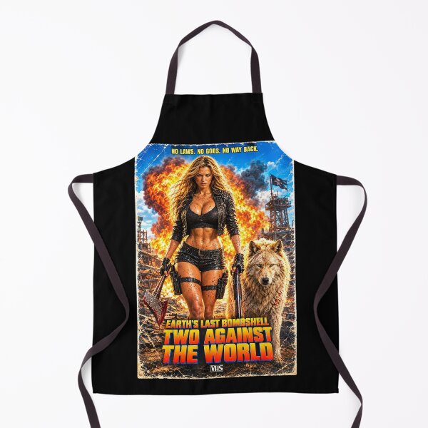 Item preview, Earth's Last Bombshell Two Against the World - Retro Action Movie - Badass Woman Dog Mom designed and sold by FilMate.