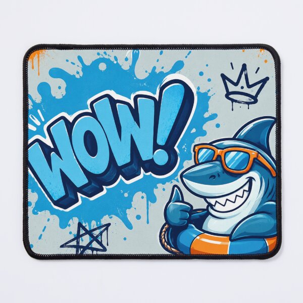 Item preview, Cool Shark WOW Graffiti designed and sold by ShivCraftStudio.