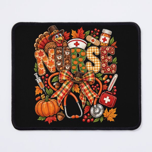 Item preview, Nurse Autumn Thanksgiving Pumpkin Turkey Medical Fall Art designed and sold by ROUX-ART.