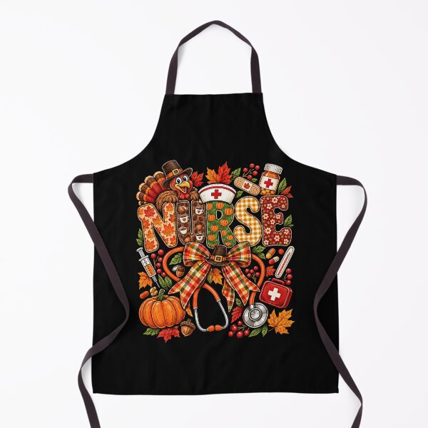 Artikelvorschau, Krankenschwester Herbst Thanksgiving Kürbis Truthahn Medizin Herbst Kunst entworfen und verkauft von ROUX-ART.